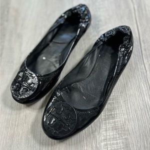 Tory Burch Black Flats